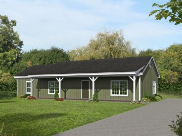 Small Country House Plan, 062H-0297