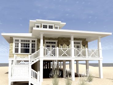 Coastal House Plan, 052H-0084