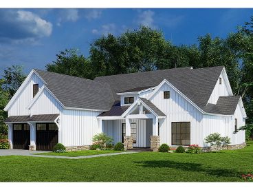 Craftsman Ranch House Plan, 074H-0208