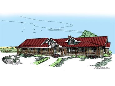 Country Home Plan, 013H-0038