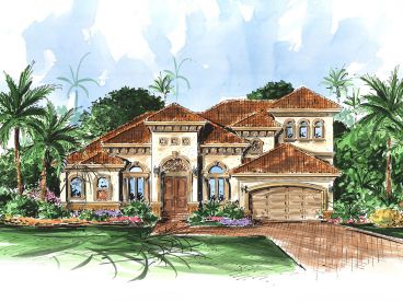 Florida House Design, 037H-0019