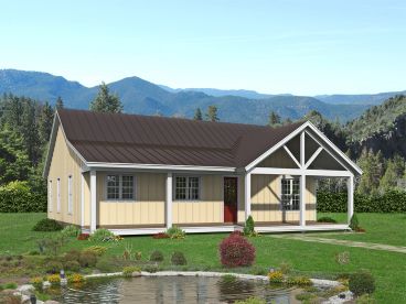 Small Ranch House Plan, 062H-0301