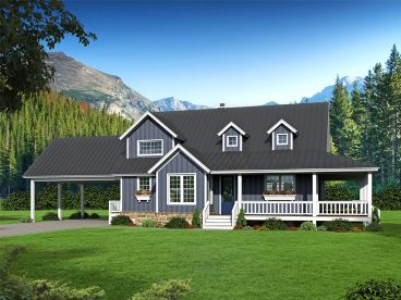 Country House Plan, 062H-0170