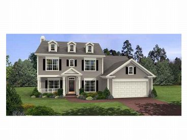 Colonial House Plan, 007H-0029