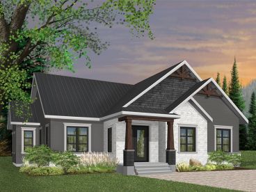Craftsman House Plan, 027H-0484