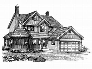 Victorian House Plan, 032H-0040