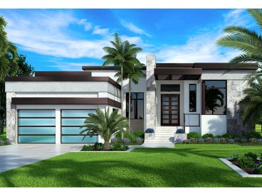 Modern Luxury House Plan, 070H-0044