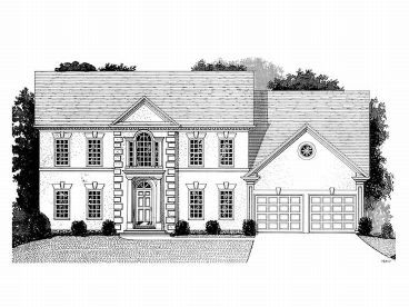 Two-Story House Plan, 007H-0091
