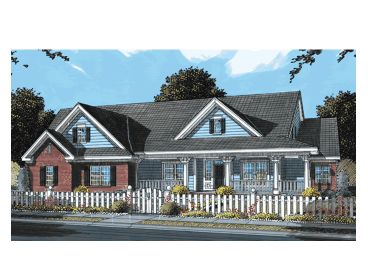 Country Traditional House, 059H-0089
