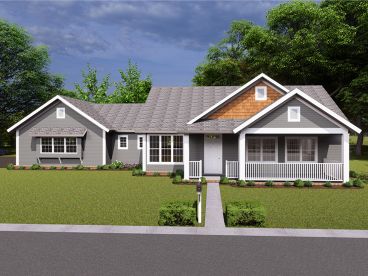 Country Ranch House Plan, 059H-0185