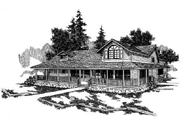 Country Home Plan, 013H-0005
