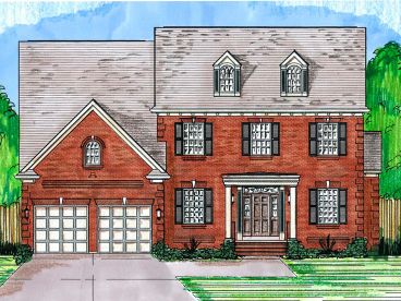 Colonial House Plan, 046H-0095