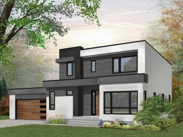 Modern House Plan, 027H-0487