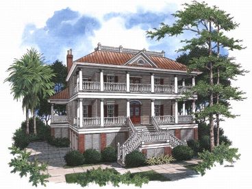 Charleston House Plan, 017H-0027