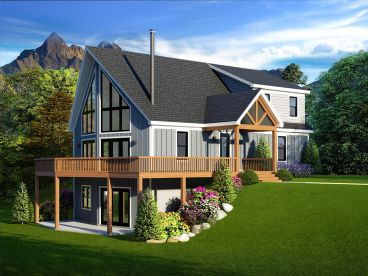 Mountain House Plan, 062H-0409