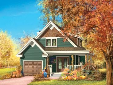 Small Country House Plan, 072H-0129