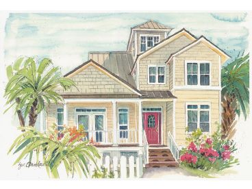 Coastal House Plan, 041H-0128