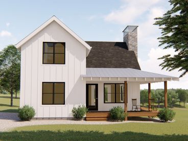Small Country House Plan, 050H-0153