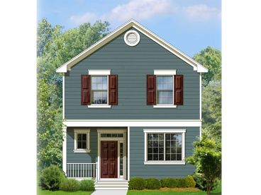 Narrow Lot House Plan, 064H-0055