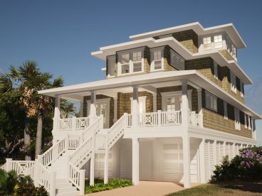 Beach House Plan, 052H-0159