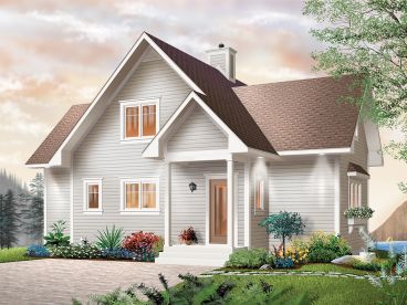 Narrow Lot House Plan, 027H-0073