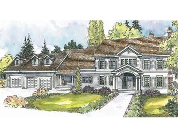 Colonial House Plan, 051H-0122