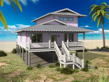 Coastal House Plan, 062H-0182