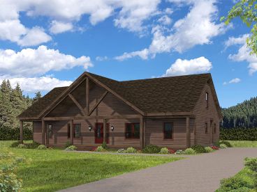 Country Ranch House Plan, 062H-0460