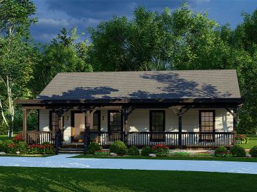 Small Country House Plan, 074H-0206