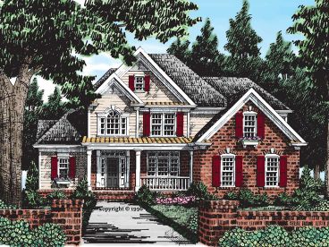 Two-Story House Plan, 086H-0016