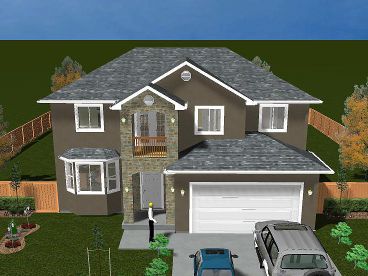 Two-Story Home Design, 065H-0005