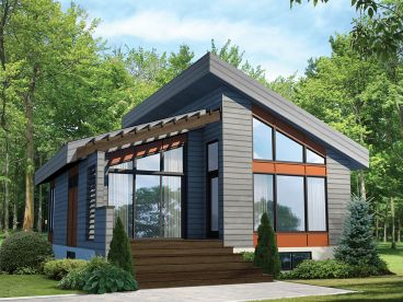 Modern Vacation Home, 072H-0198