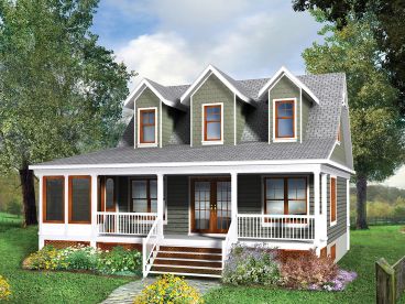 Small Country Home Design, 072H-0217