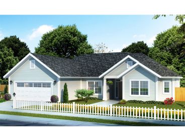 Small Ranch House Plan, 059H-0168