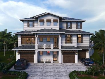 Coastal House Plan, 070H-0071