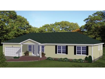Small One-Story House Plan, 078H-0067