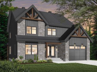 Two-Story House Plan, 027H-0509