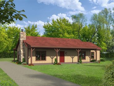 Small Country House Plan, 062H-0245