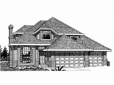 Two-Story Home Plan, 032H-0039