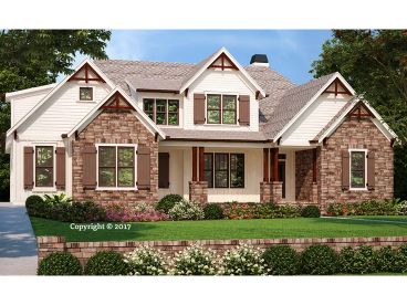 Country Craftsman House Plan, 086H-0067