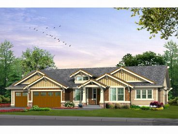 1-Story Craftsman Home, 035H-0072