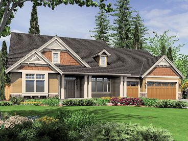 Country Craftsman Home, 034H-0030