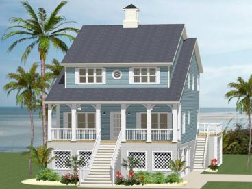 Beach House Plan, 067H-0002