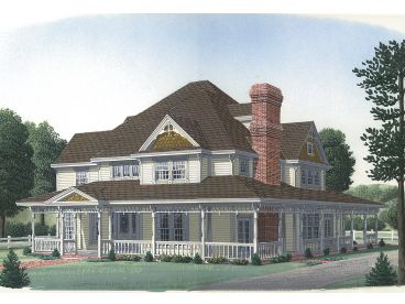 Country Victorian Home, 054H-0083