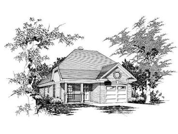Narrow Lot Home Design, 061H-0004