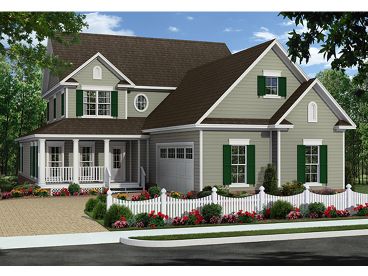 Two-Story House Plan, 001H-0196