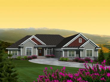 Ranch Home Plan, 020H-0319