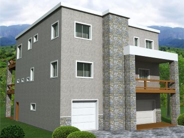 Modern House Plan, 012H-0102