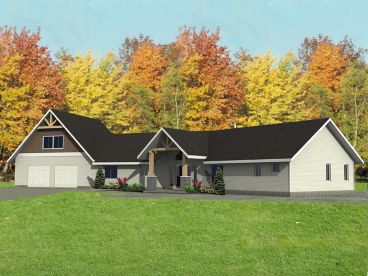 Craftsman House Plan, 012H-0164