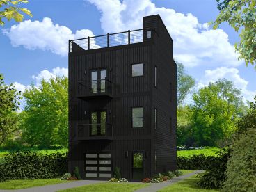 Unique Garage Apartment Plan, 062G-0130